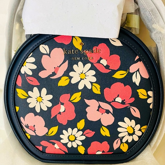 SOLD NWT Kate Spade Floral Traveler Canteen Crossbody Bag - Picture 5 of 9